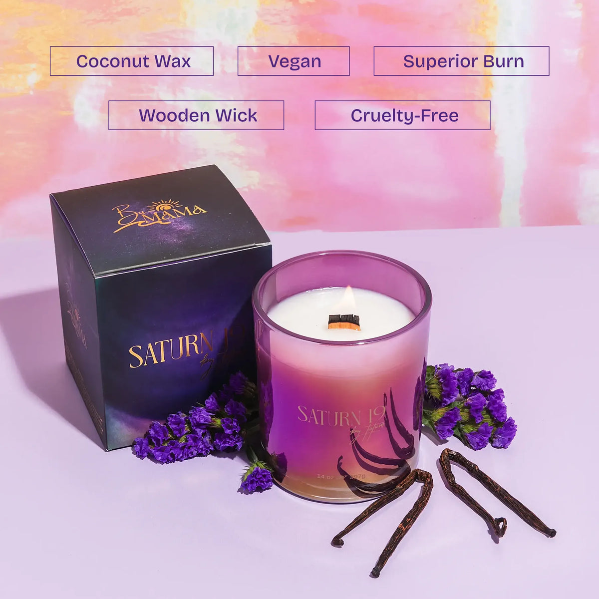 SATURN 19 Candle by Tatum & BuMama
