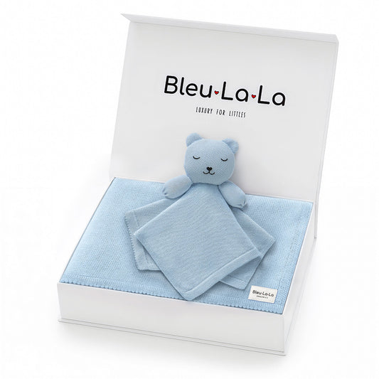 Blanket and Lovey Security Blanket Organic Cotton Gift Set