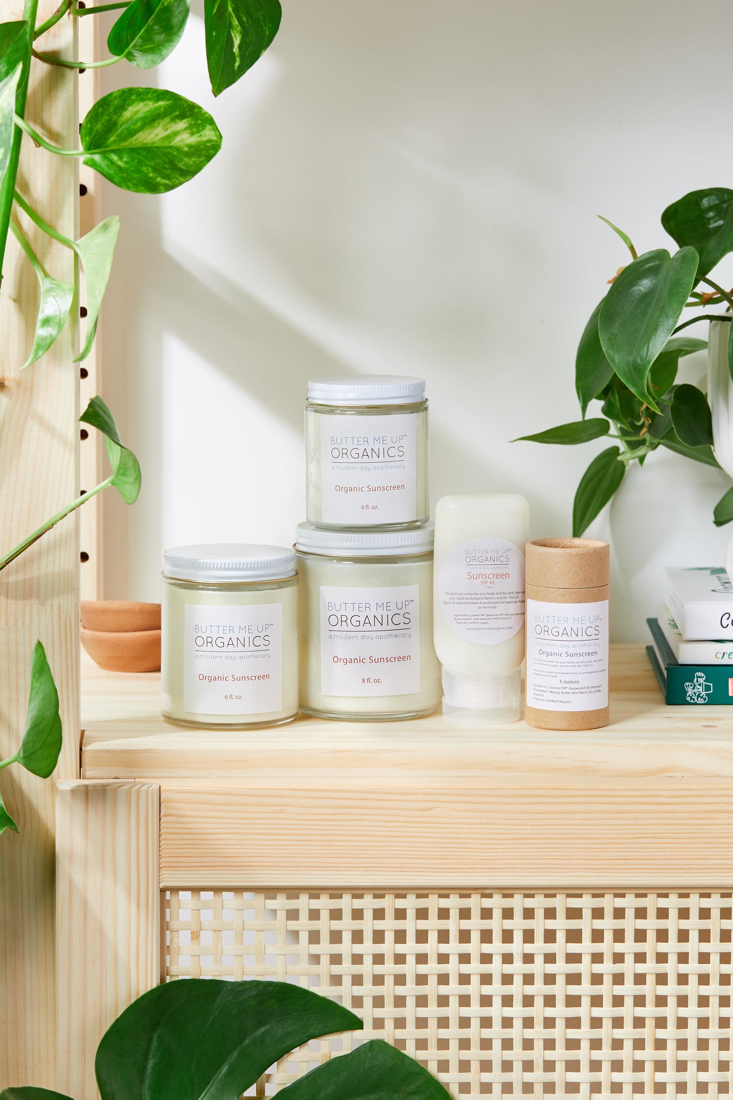 Natural Organic Suns  Block/ Safe Protection/ Non-Nano Zinc Oxide / Sun Protection / Butter Me Up Organics