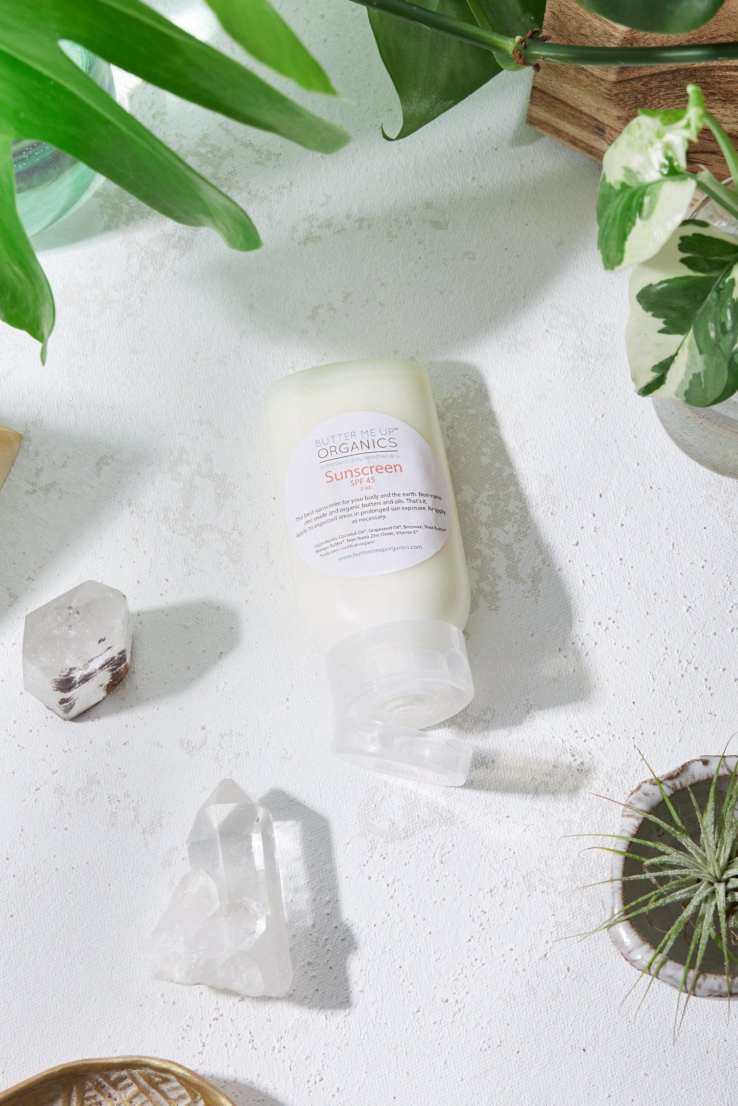 Natural Organic Suns  Block/ Safe Protection/ Non-Nano Zinc Oxide / Sun Protection / Butter Me Up Organics