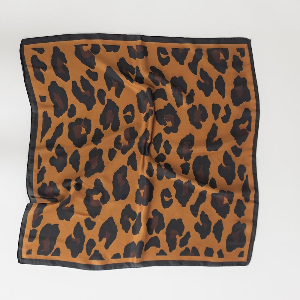 Sylvie Leopard Square Scarf
