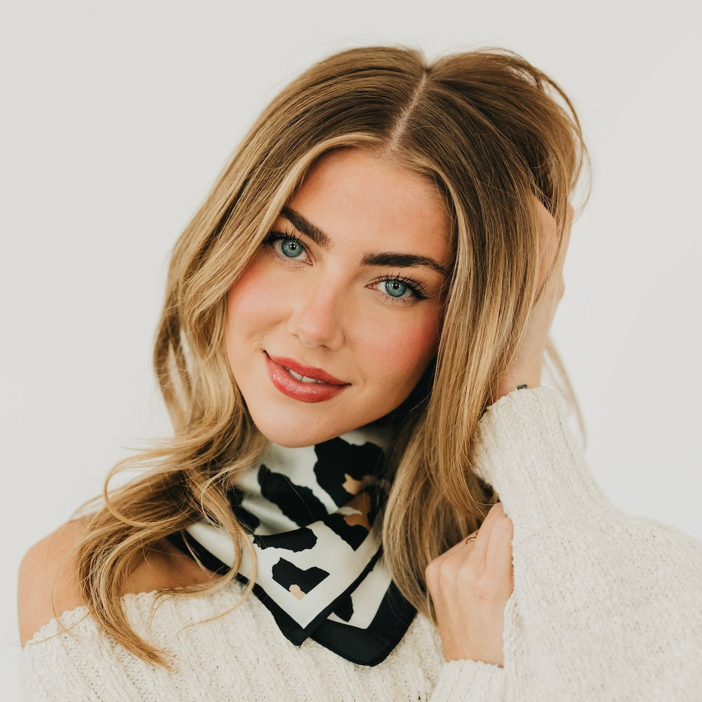 Sylvie Leopard Square Scarf