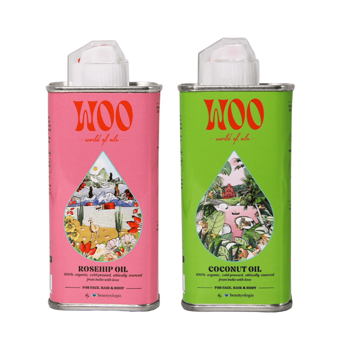 WOO™ Bundle of 2 Oils, 100% Organic