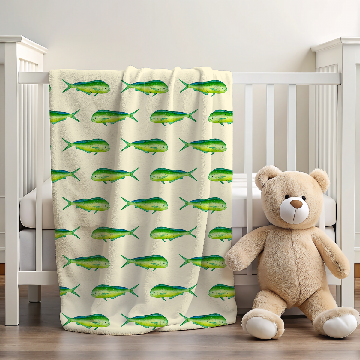 Mahi 30x40 Sherpa-backed Minky Blanket