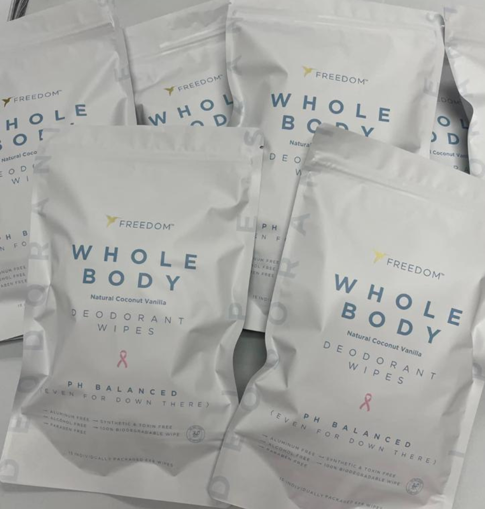 Freedom Whole Body pH-Balanced Deodorant Wipes