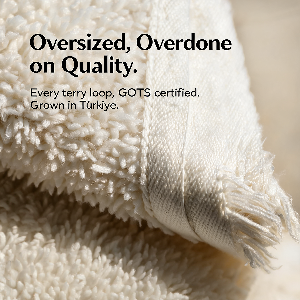 Luxury Organic Bath Sheets (Two Pack) GOTS Certified, Soft, Eco-Friendly