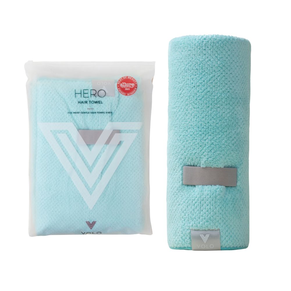 The VOLO Hero Hair Towel Eco Tote Packaging