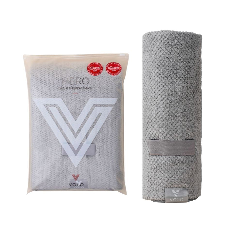 The VOLO Hero Hair Towel Eco Tote Packaging