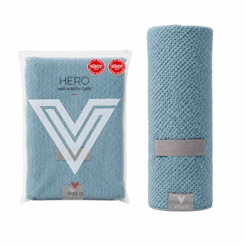 The VOLO Hero Hair Towel Eco Tote Packaging
