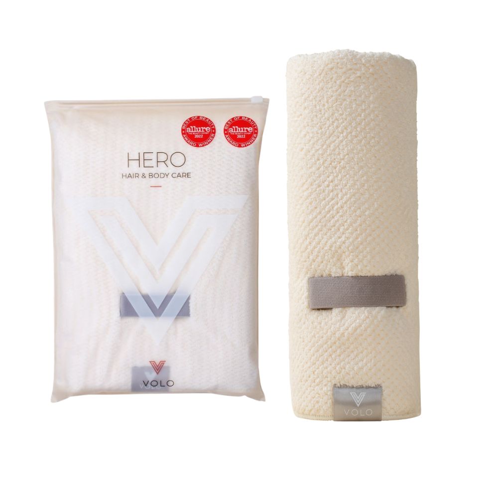 The VOLO Hero Hair Towel Eco Tote Packaging