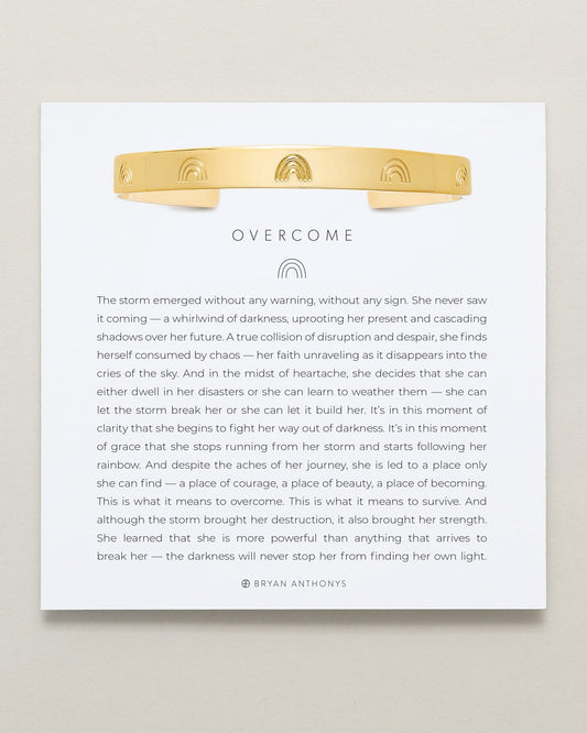 Overcome Engraved Cuff