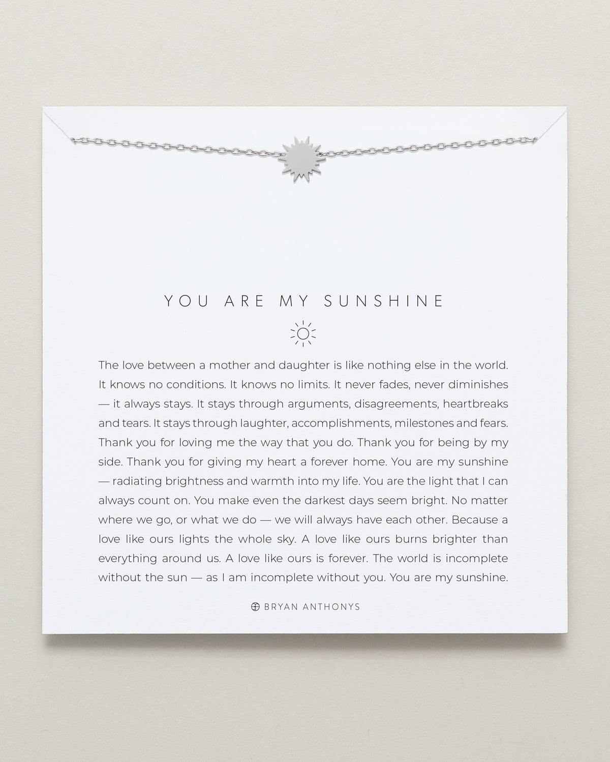 You Are My Sunshine Icon Necklace