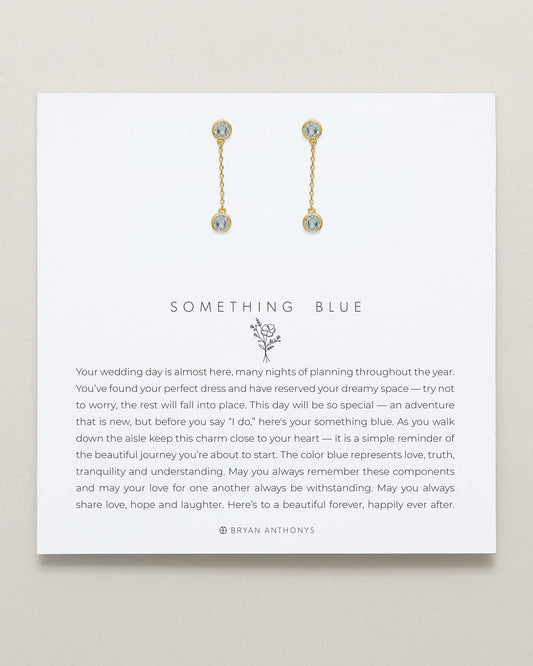 Something Blue Drop Earrings