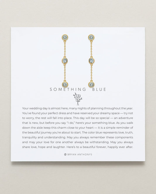 Something Blue Linear Earrings