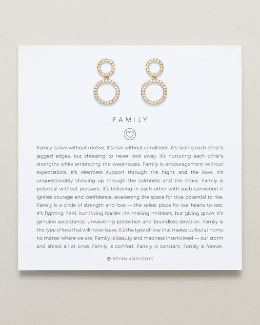 Family Drop Earrings