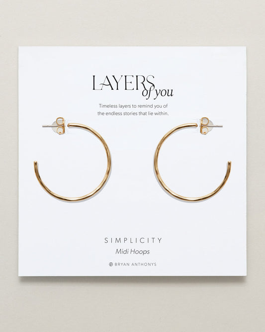 Simplicity Midi Hoop Earrings