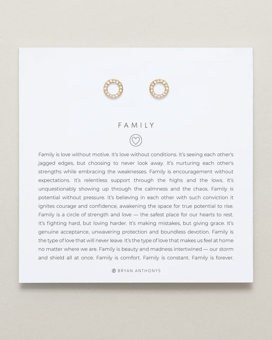 Family Stud Earrings
