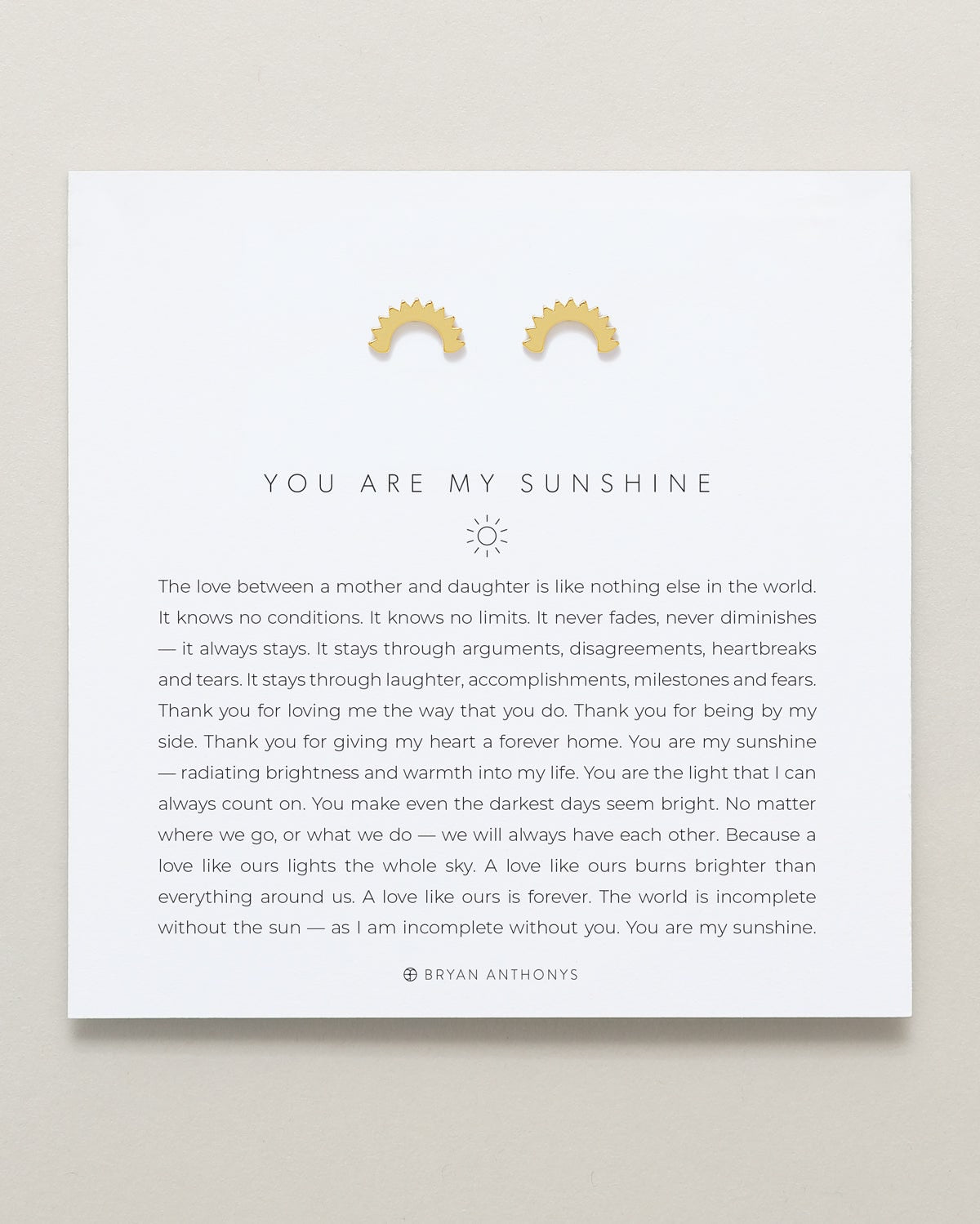 You Are My Sunshine Earrings