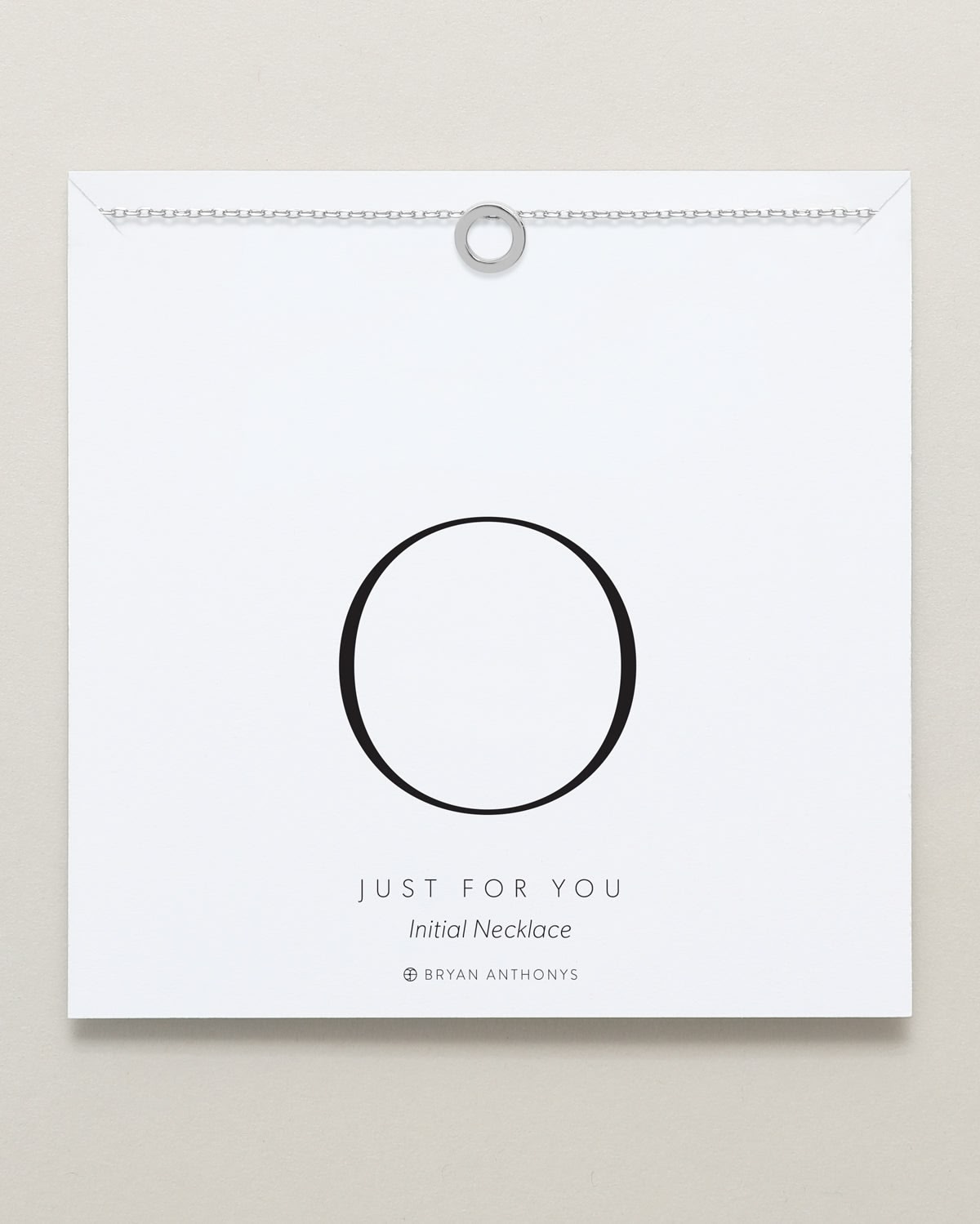 Just For You Initial Necklace — O