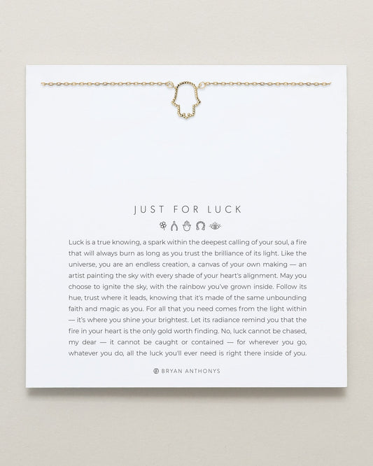 Just For Luck Hamsa Necklace