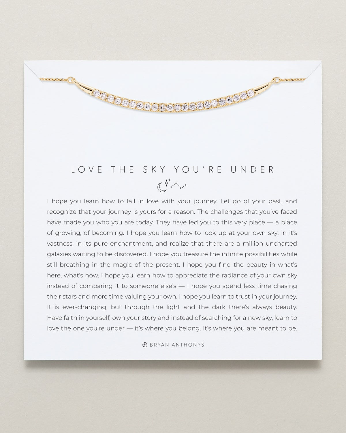 Love The Sky You're Under Pave Necklace