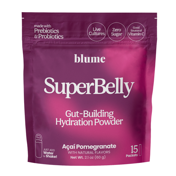 Blume Superfood Lattes Super Belly Açai Pomegranate - Gut Building Hydration 