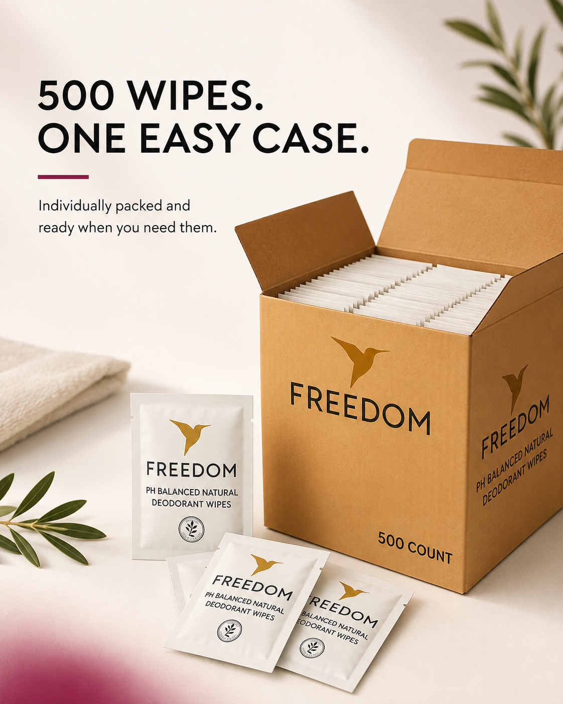 Whole Body pH-Balanced Deodorant Wipes