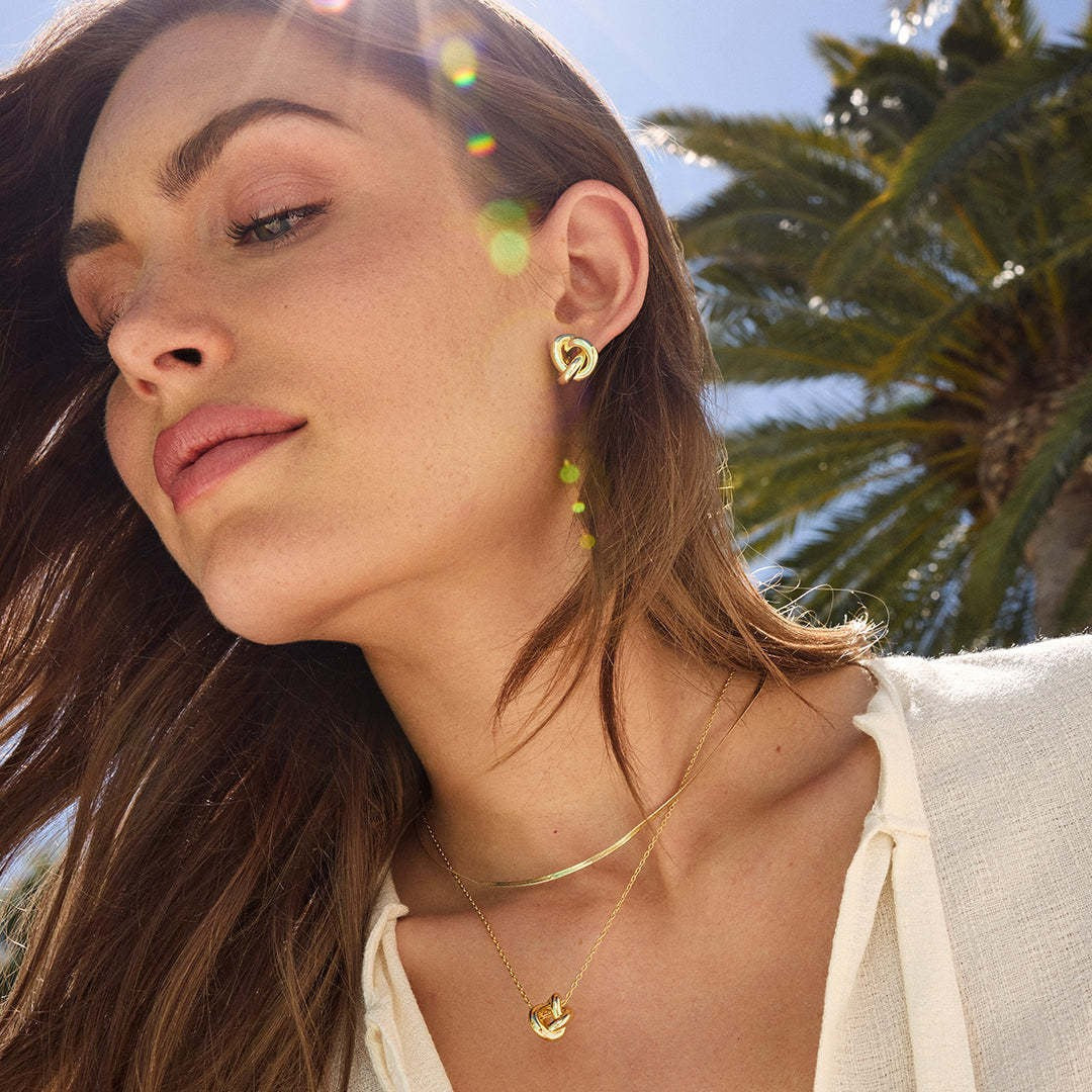 Irregular, Coiled-line Earrings For Women
