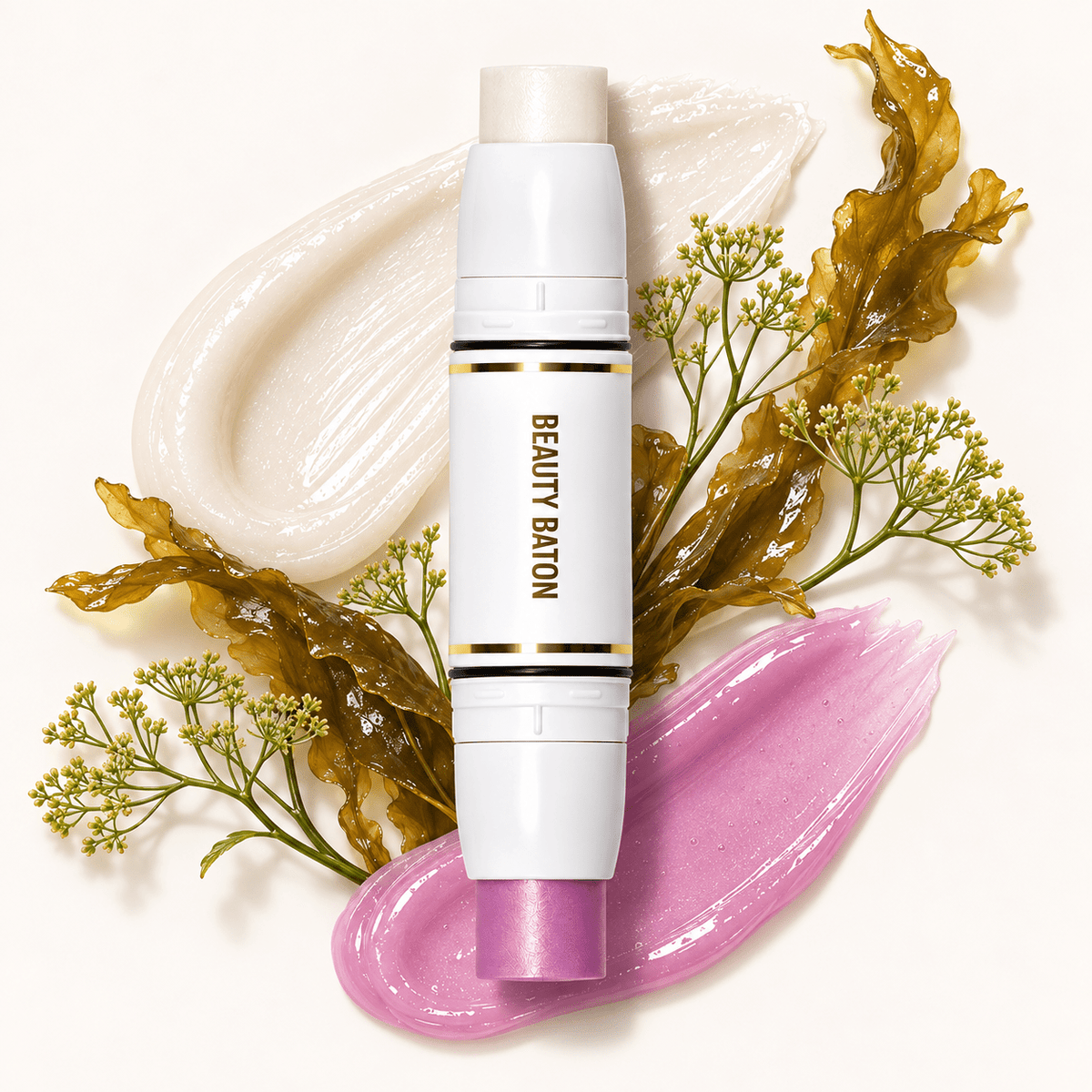 Cleanse & Prime Beauty Baton, Waterless Face Cleanser & Skin-Perfecting Blurring Primer Serum