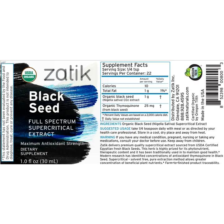 Black Seed Full Spectrum Supercritical Extract