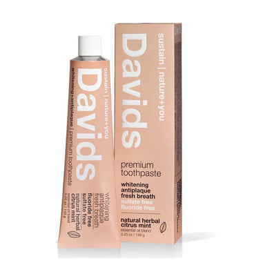 Davids Premium Natural Toothpaste - Herbal Citrus Mint 