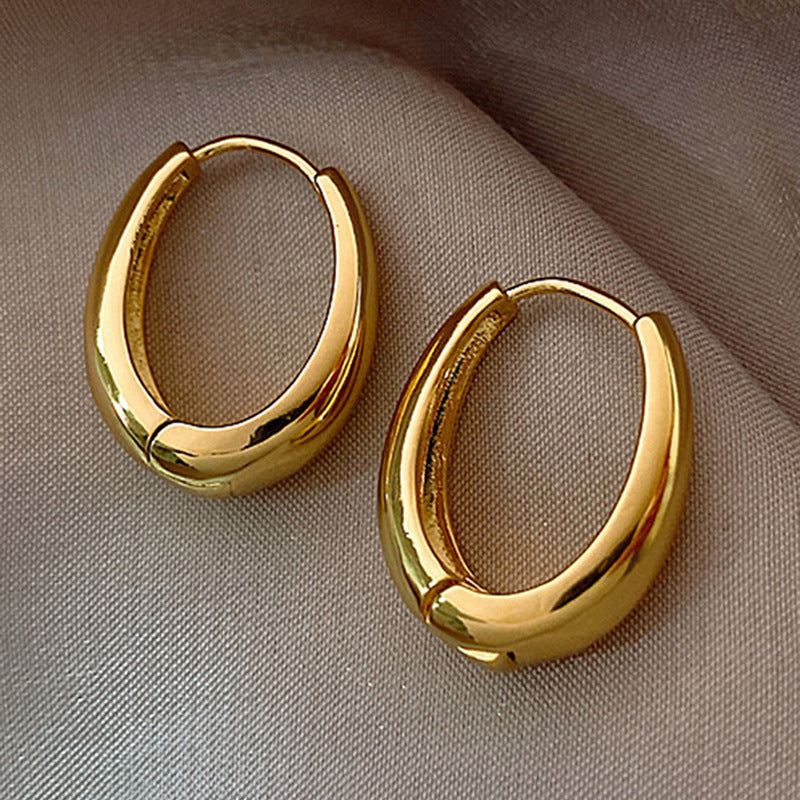 Minimalist Versatile Square Earrings, Fashion Commuter Ear Jewelry, Teardrop Hoop Earrings, Women Huggie Earrings, Vintage Costume Jewelry Wholesale