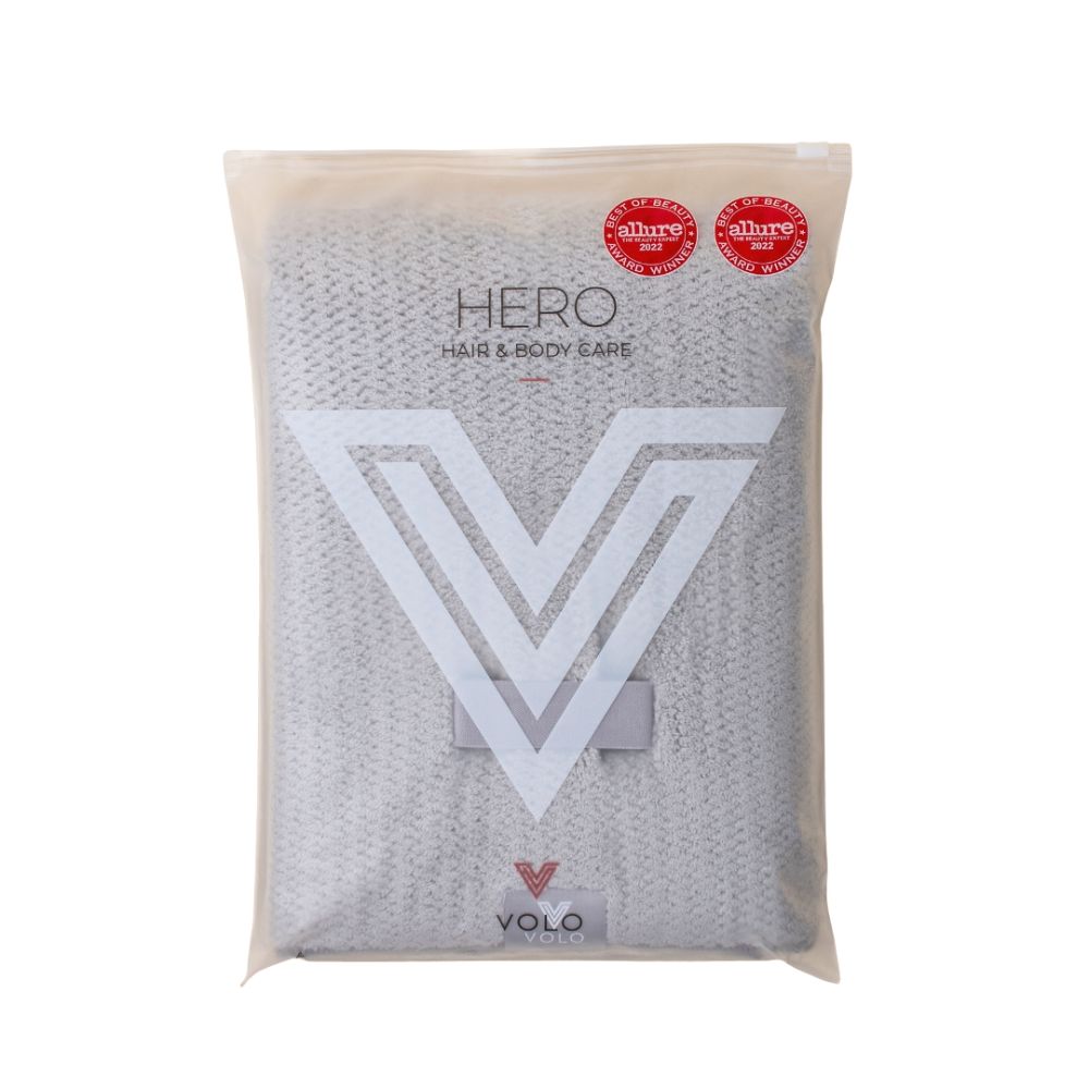 The VOLO Hero Hair Towel Eco Tote Packaging