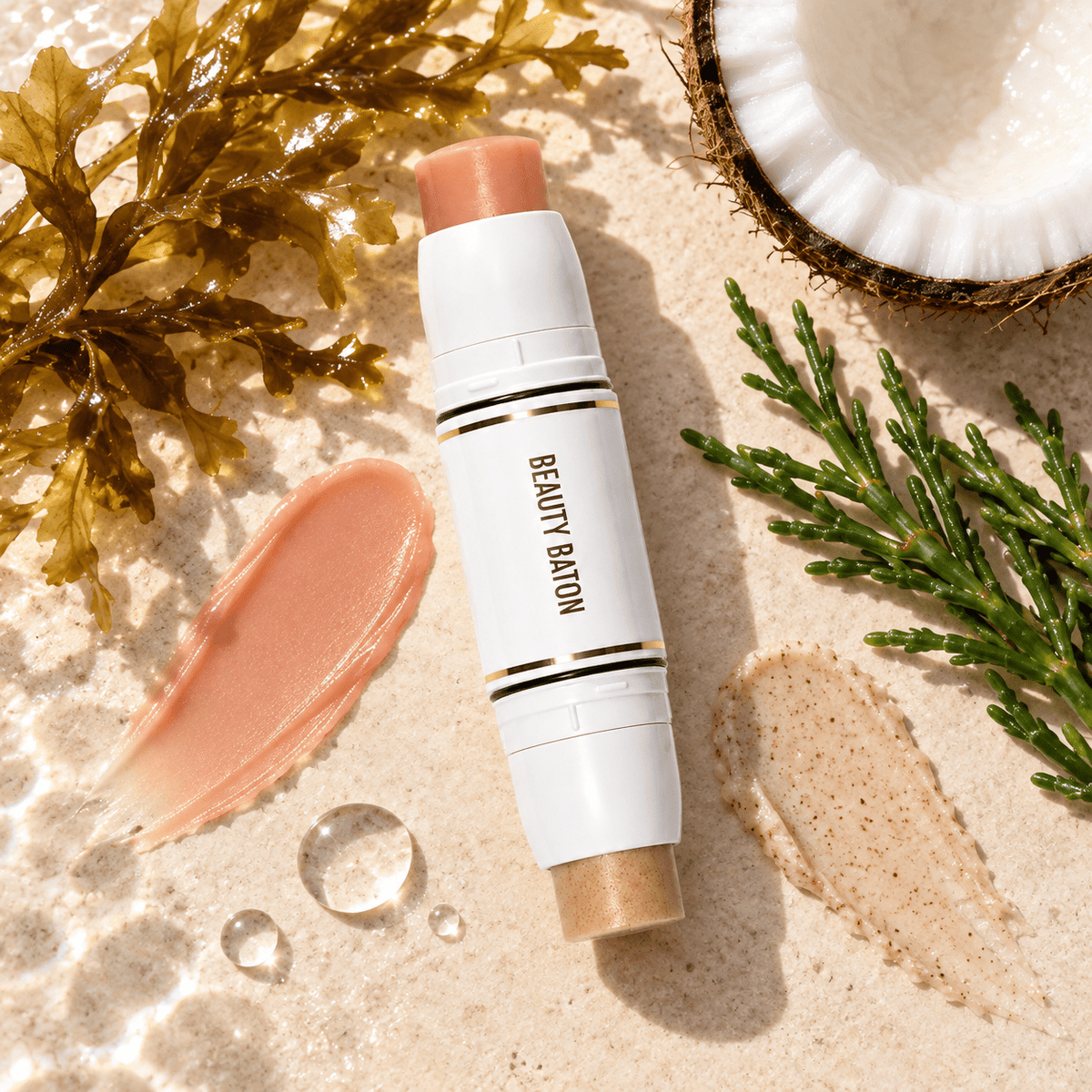 Hydrate and Glow Beauty Baton Moisture Balm + Waterless Exfoliating Scrub