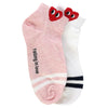 LimLim Crew heart stripe socks pink 