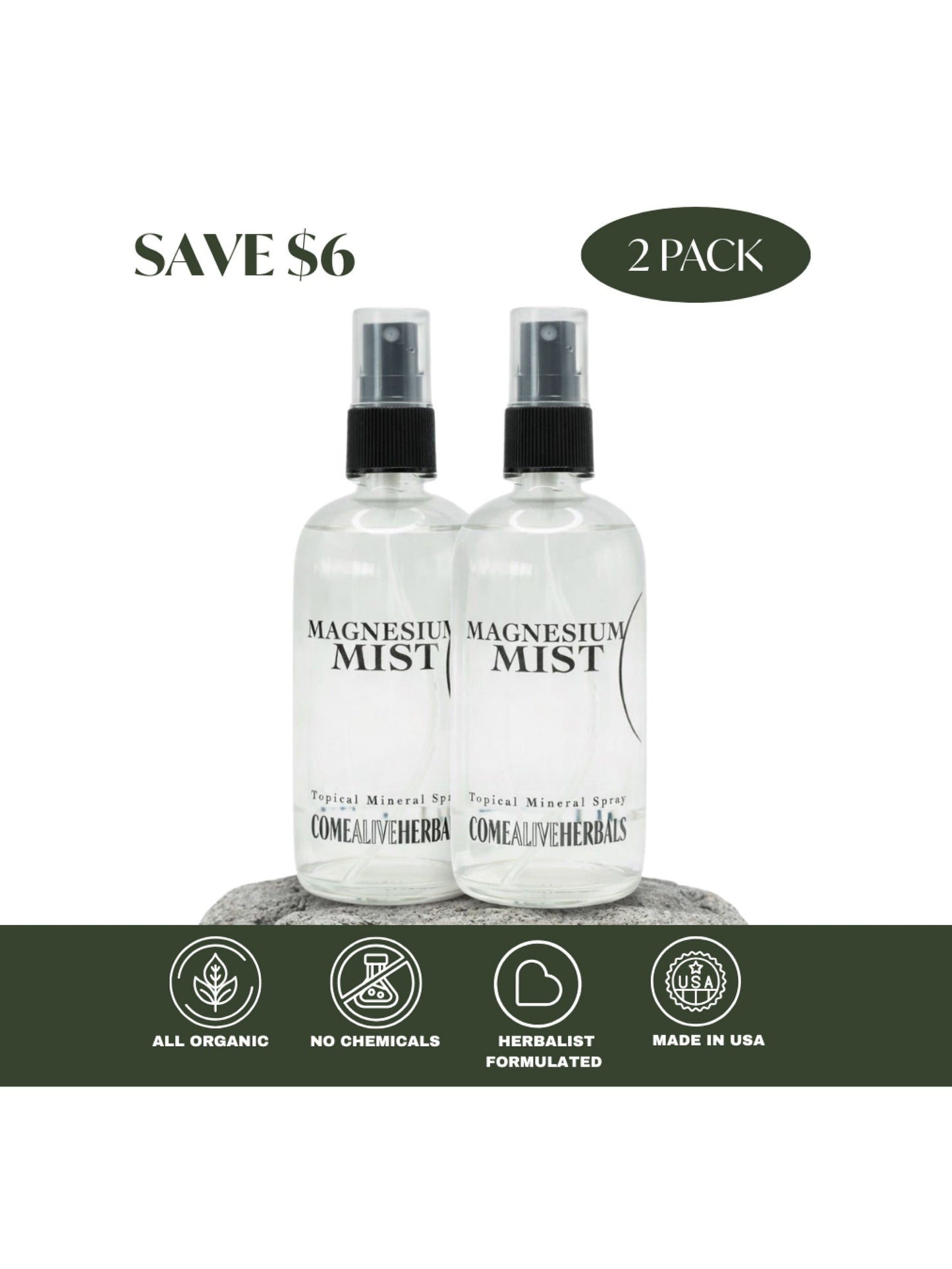 Magnesium Mist — Topical Magnesium Spray for Sleep, Recovery & Natural Deodorant
