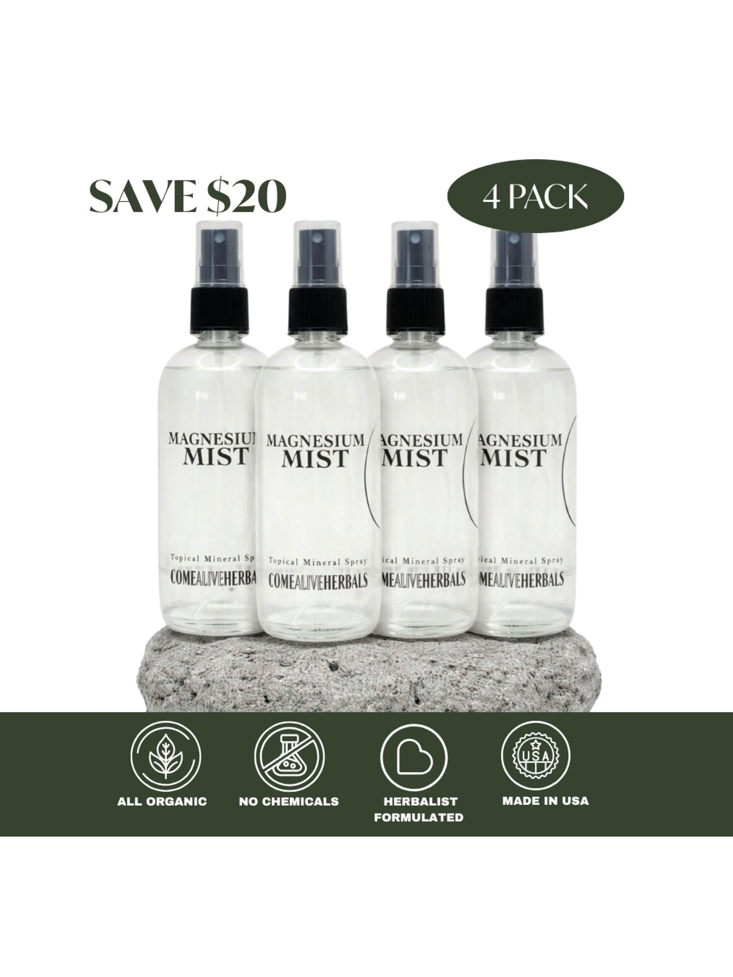 Magnesium Mist — Topical Magnesium Spray for Sleep, Recovery & Natural Deodorant