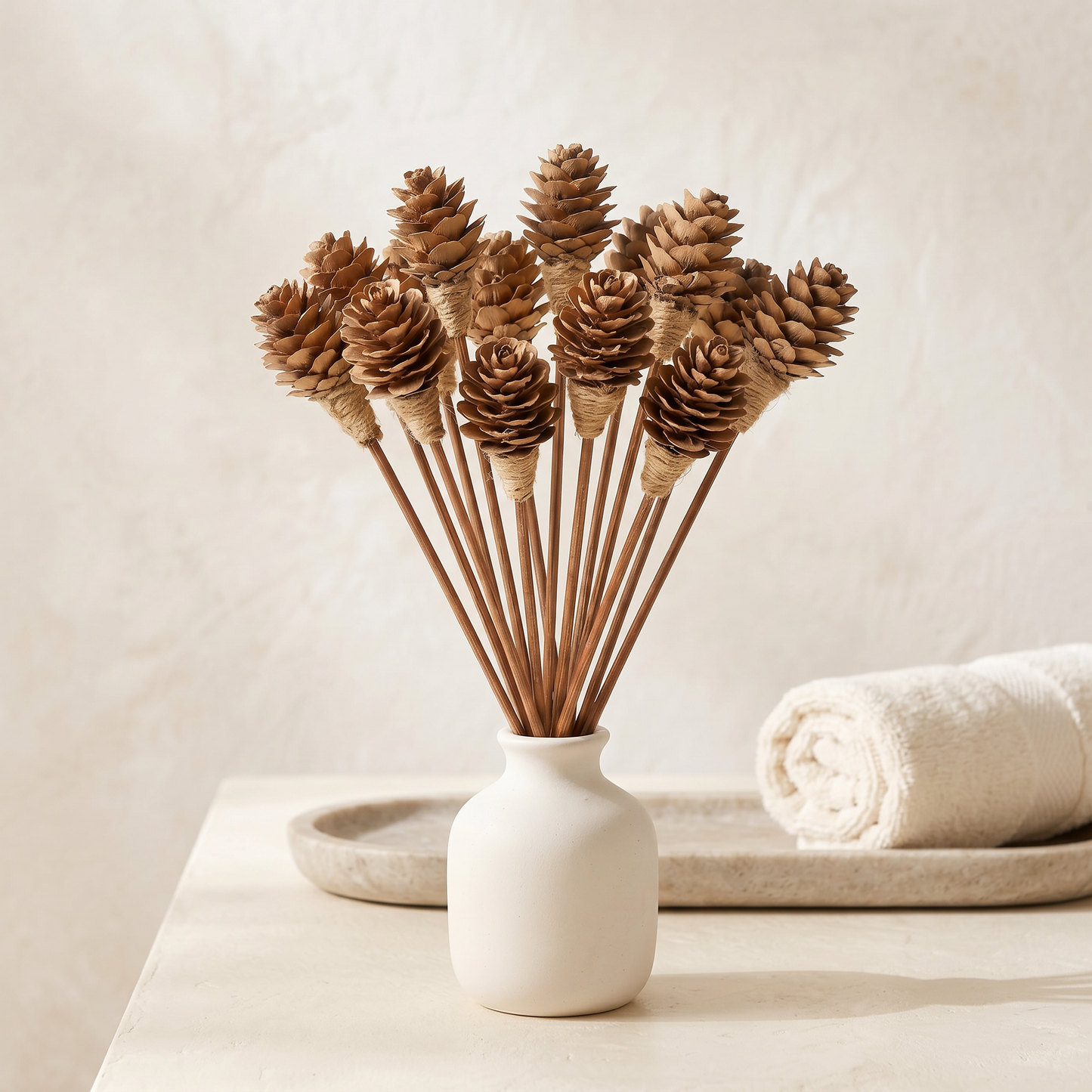 Mini Pinecone Reed Diffuser Sticks, 9" (16 Pack)