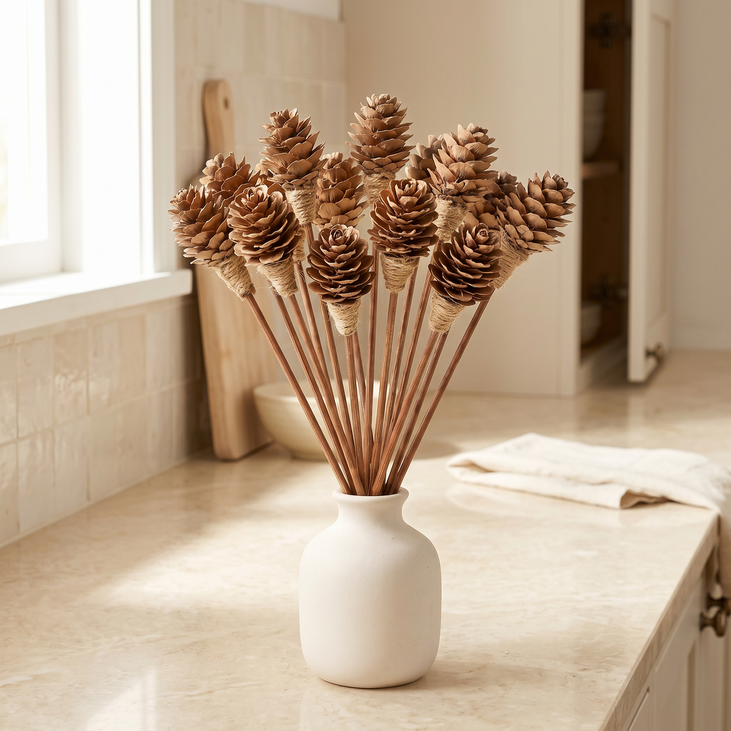 Mini Pinecone Reed Diffuser Sticks, 9" (16 Pack)