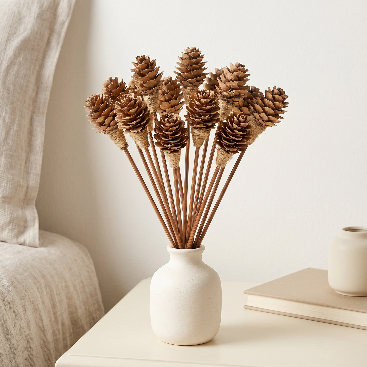 Mini Pinecone Reed Diffuser Sticks, 9" (16 Pack)