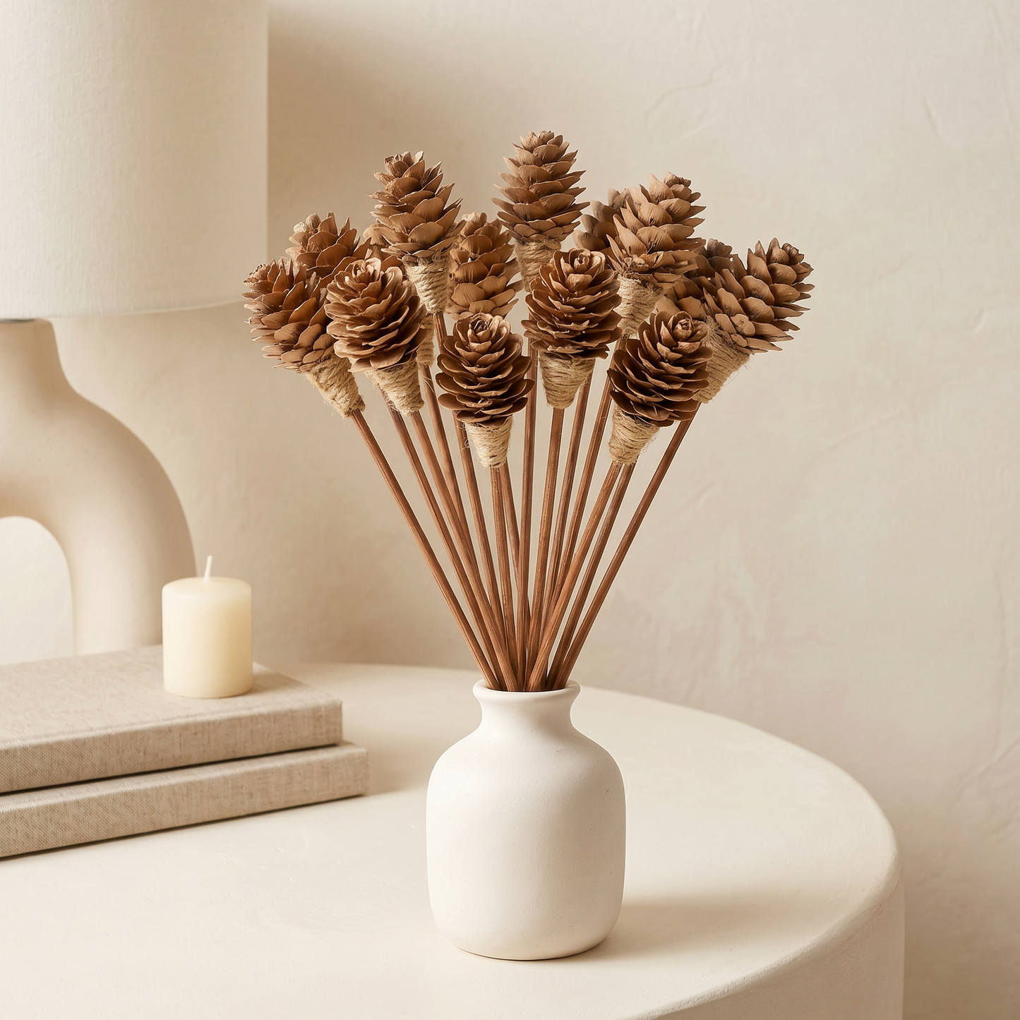 Mini Pinecone Reed Diffuser Sticks, 9" (16 Pack)