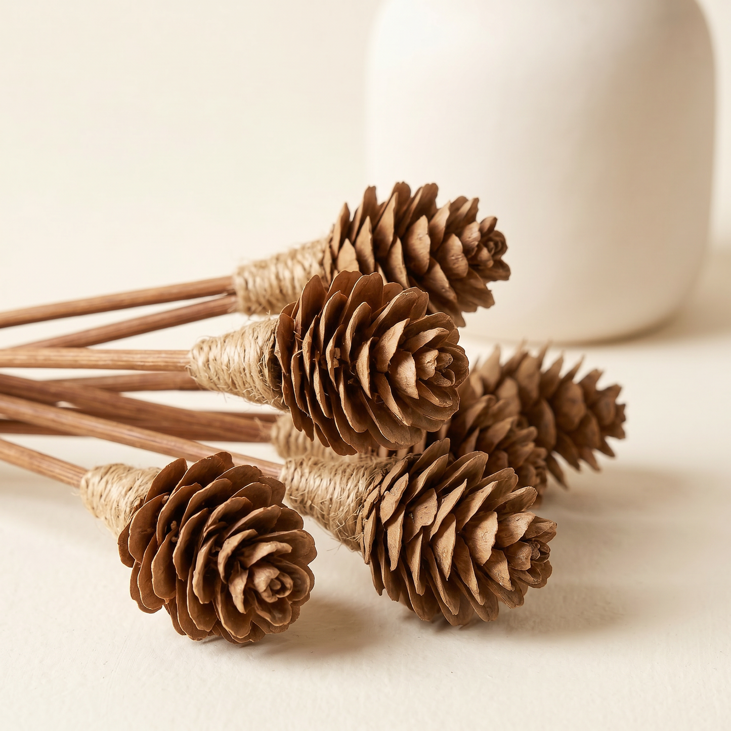 Mini Pinecone Reed Diffuser Sticks, 9" (16 Pack)