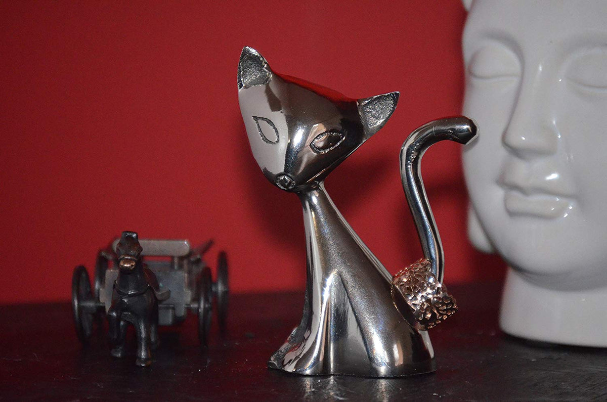 Cat Ring Holder (Silver)