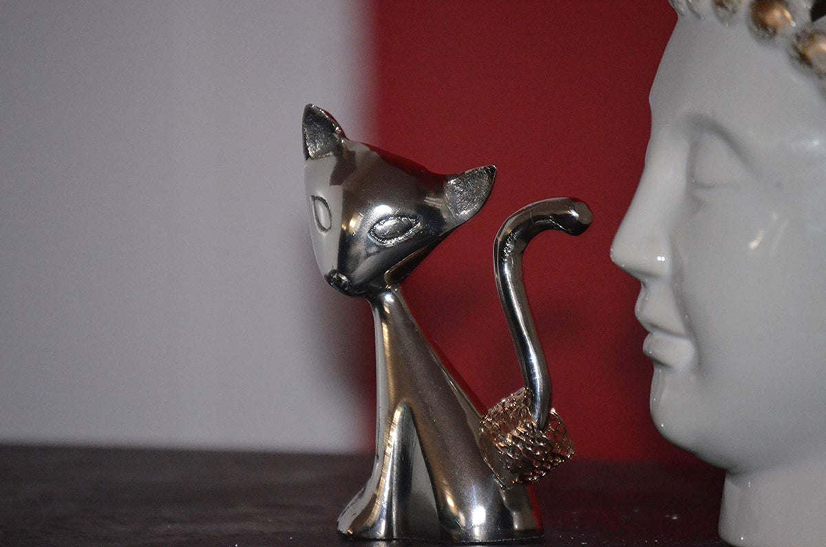 Cat Ring Holder (Silver)