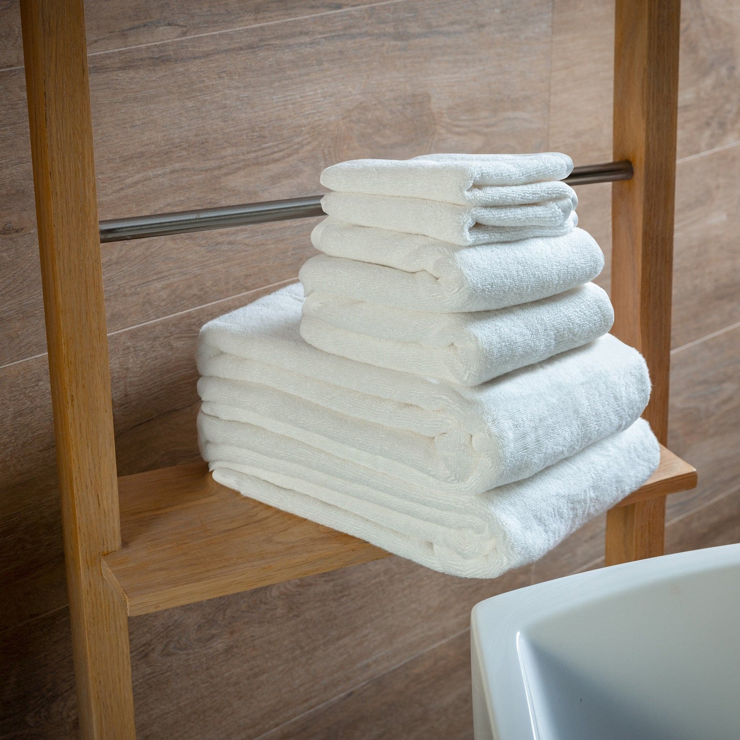 Luxury Organic Bath Six Piece Towel Set Soft, Plush, Eco-Friendly Towels