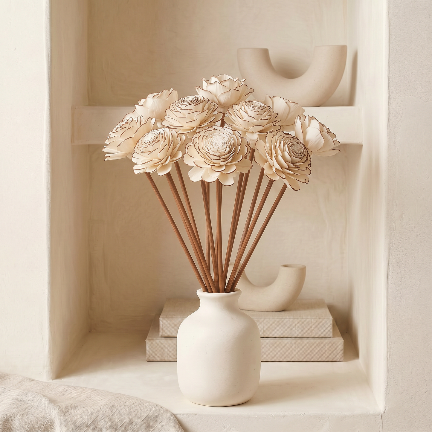 Sola Wood Flower Reed Diffuser Sticks, 9" (12 Pack)