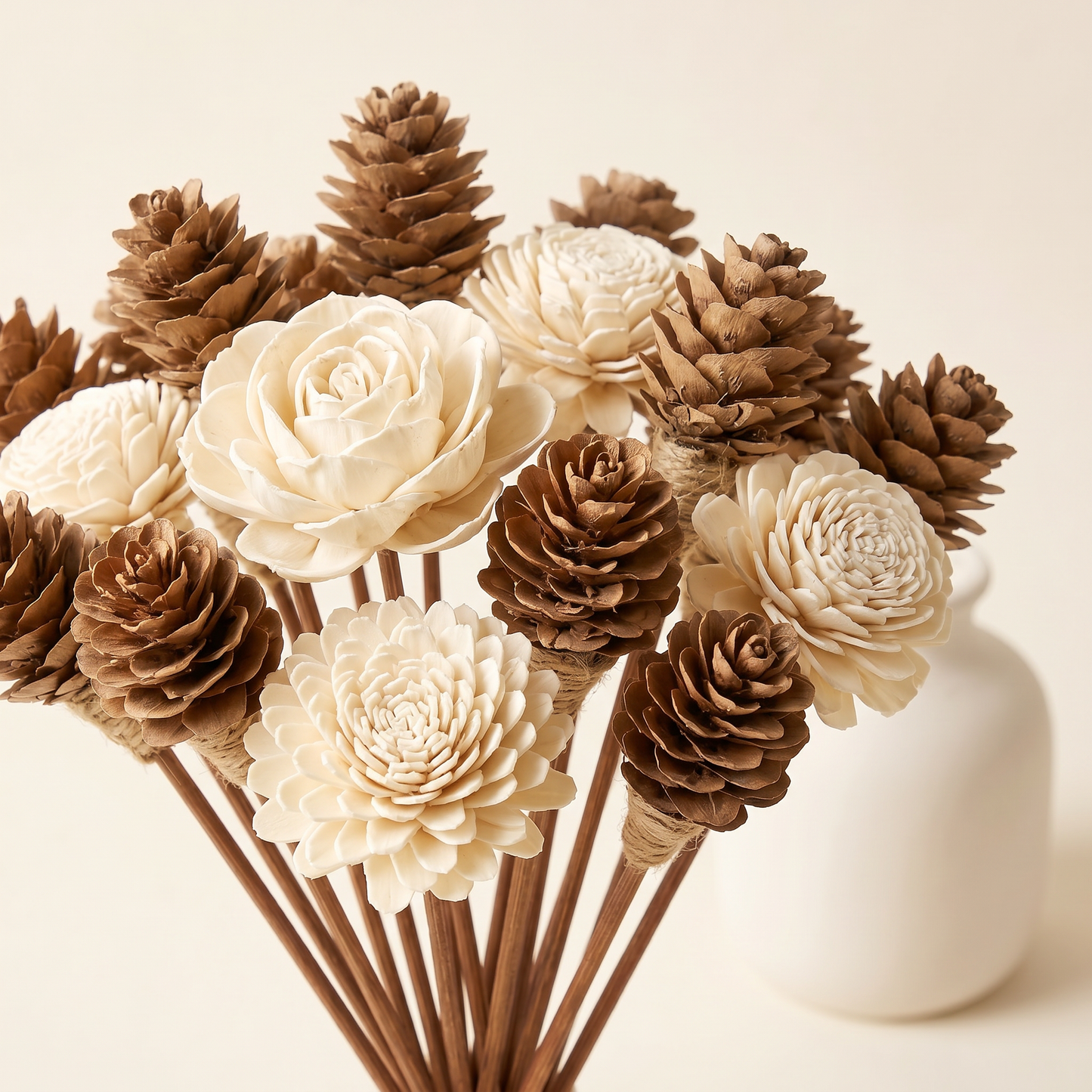 Sola Wood Flower Reed Diffuser Sticks, 9" (12 Pack)