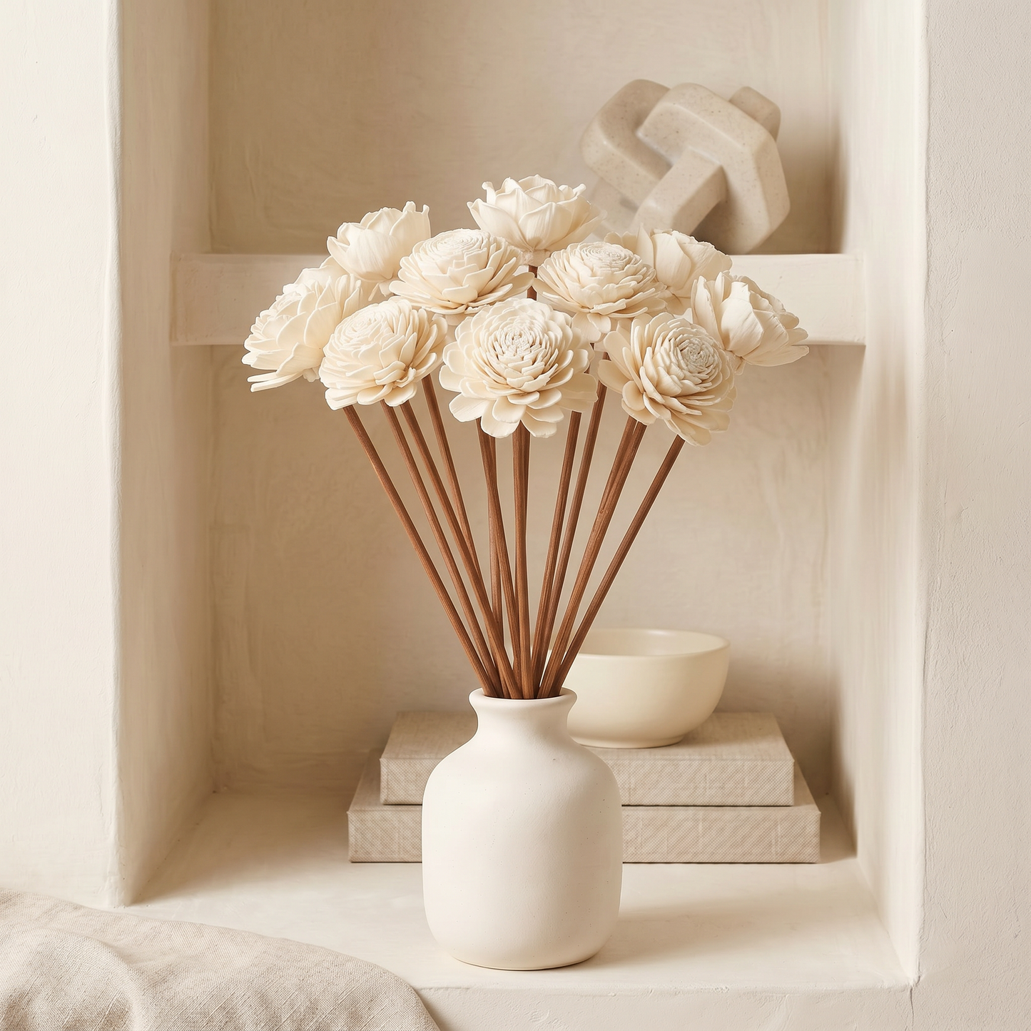 Sola Wood Flower Reed Diffuser Sticks, 9" (12 Pack)