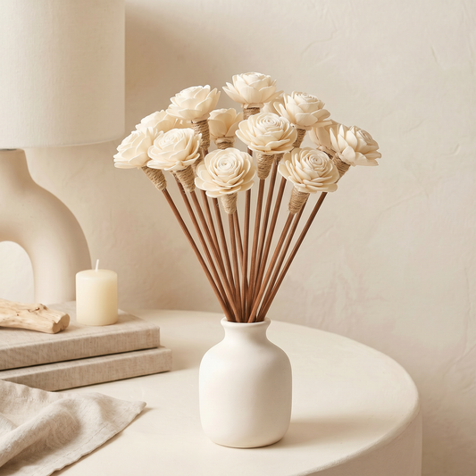 Sola Wood Flower Reed Diffuser Sticks, 9" (12 Pack)