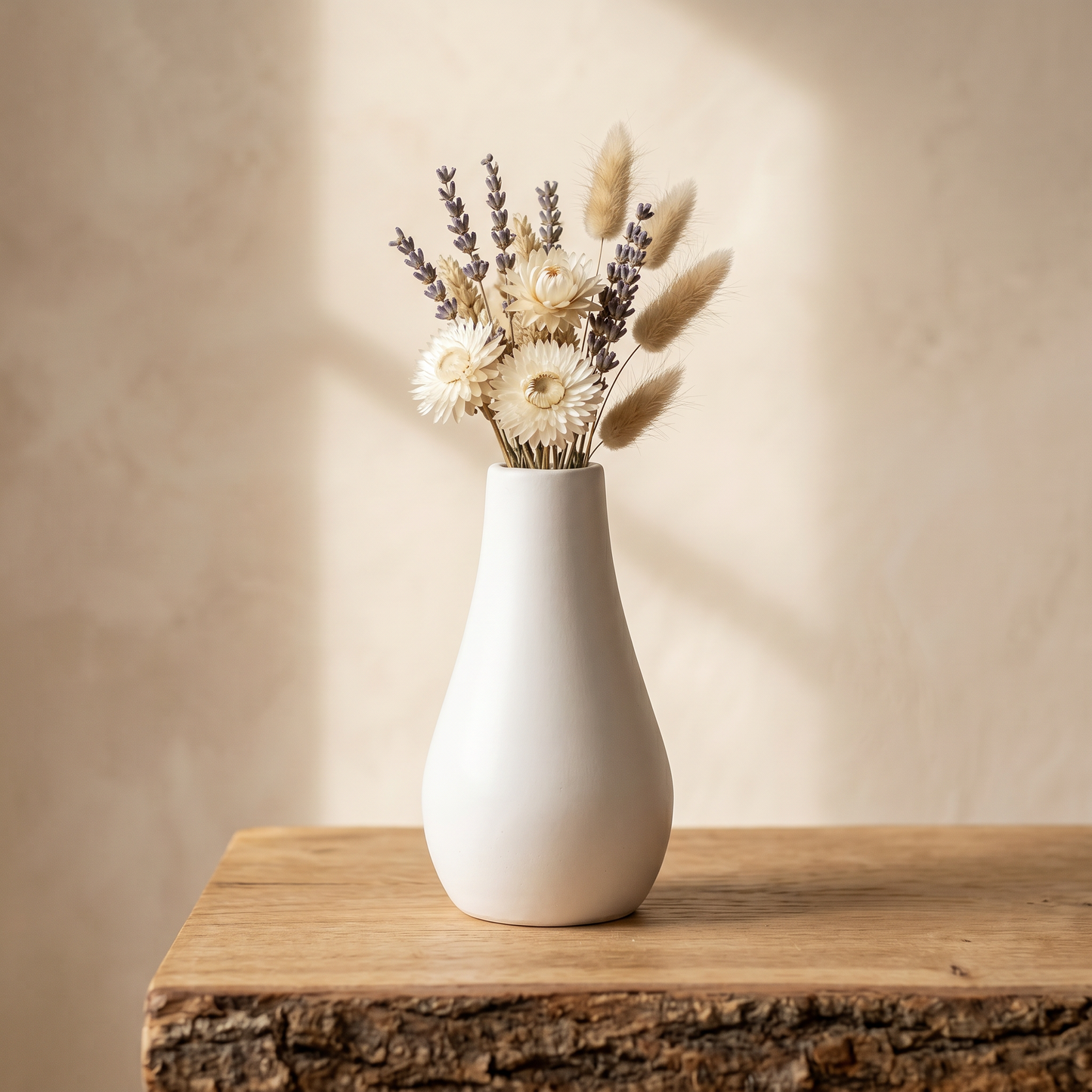 Classic Milk Bottle Vase, Gypsum White 5"